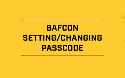 Support Videos – Bafcon – Setting/Changing passcode